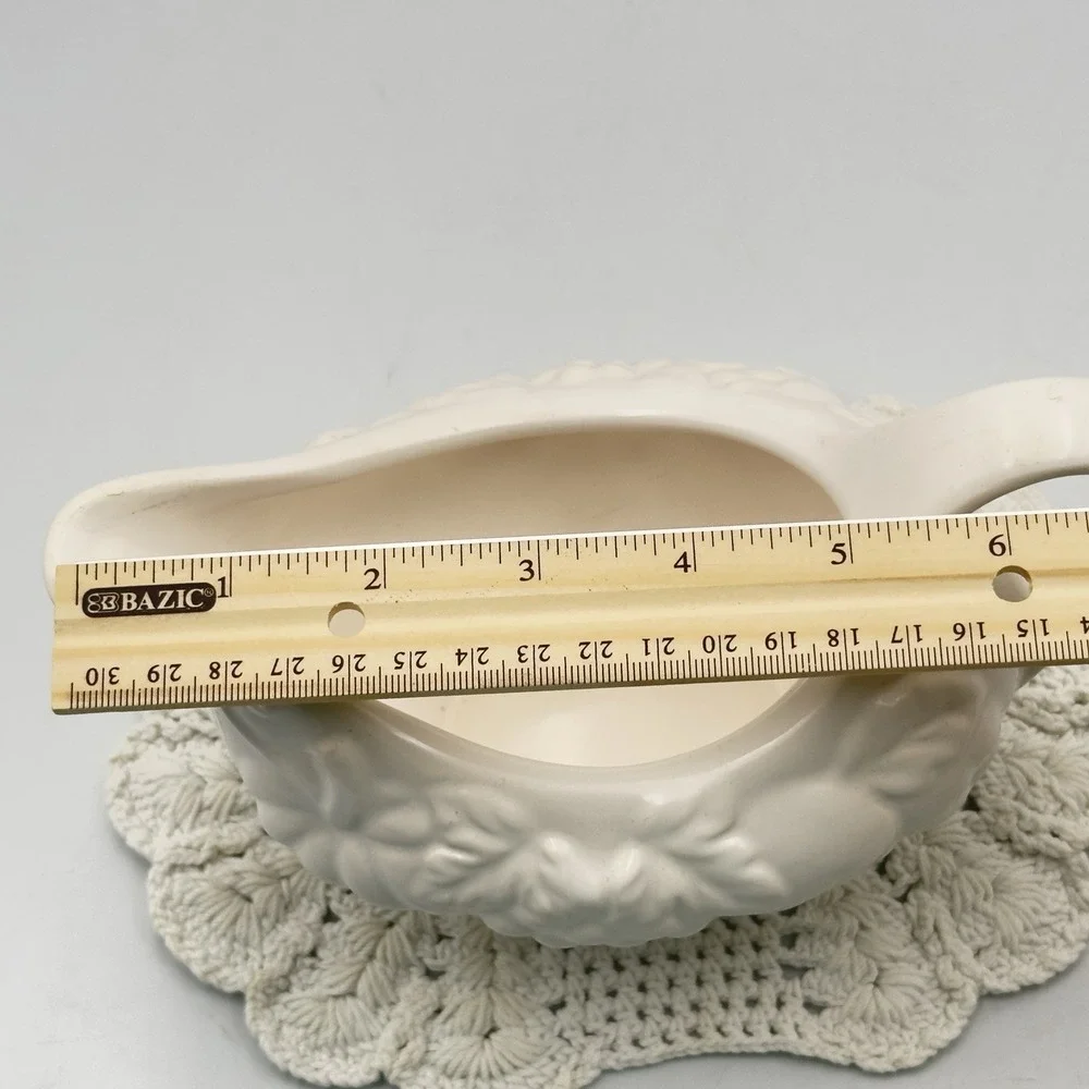 Table Tops‎ Gallery Gravy Boat in White by Harvest Design Pumpkin Thanksgiving